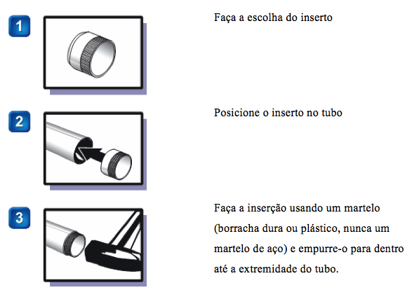 Inserto para tubos hidráulicos com parede fina